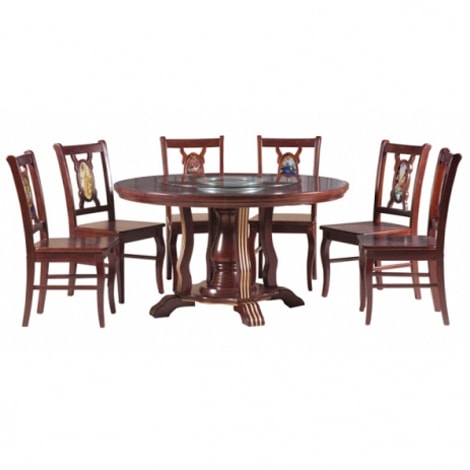 Bộ bàn ăn được làm từ gỗ phù hợp với phong cách cổ điển – TB21